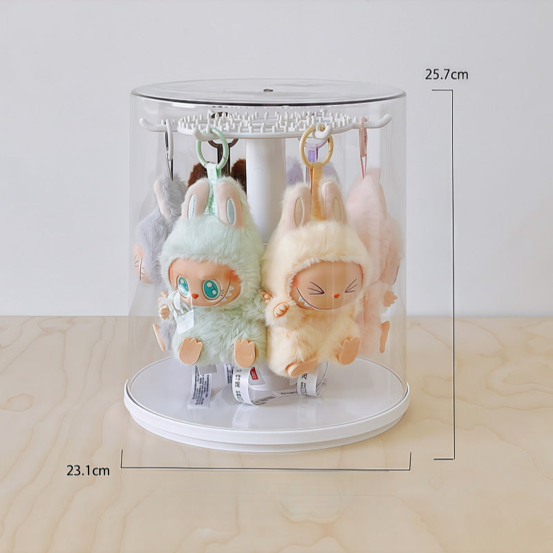 Rotating Hanging Display Rack with Cover