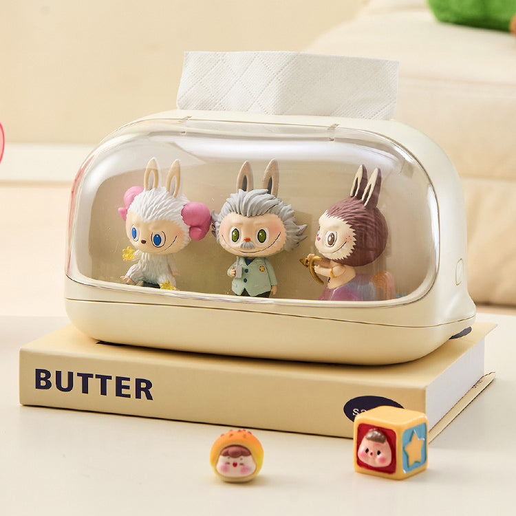 Display-Tissue Box with Support Spring