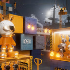 Mini Shipping Container Figurines Display Box