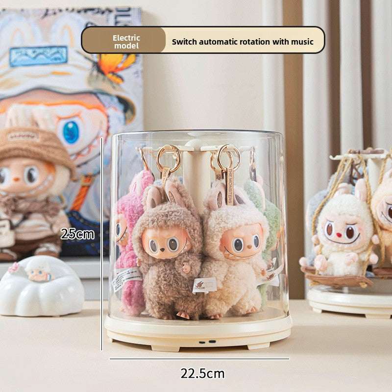 Rotating Hanging Display Rack with Cover