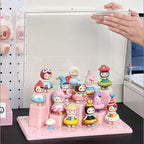 Figurines Storage Display Box with DIY Base Blocks