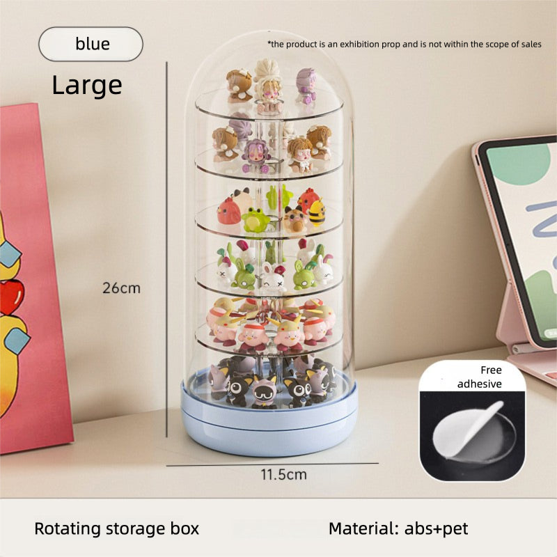 Mini Figurines Rotating Display Box with Lid
