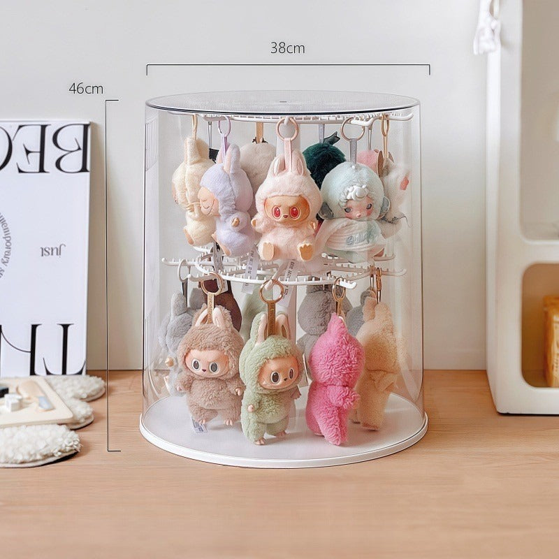 Rotating Hanging Display Rack with Cover