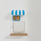 Light Switch Display Panel with Rechargeable Sensor Light