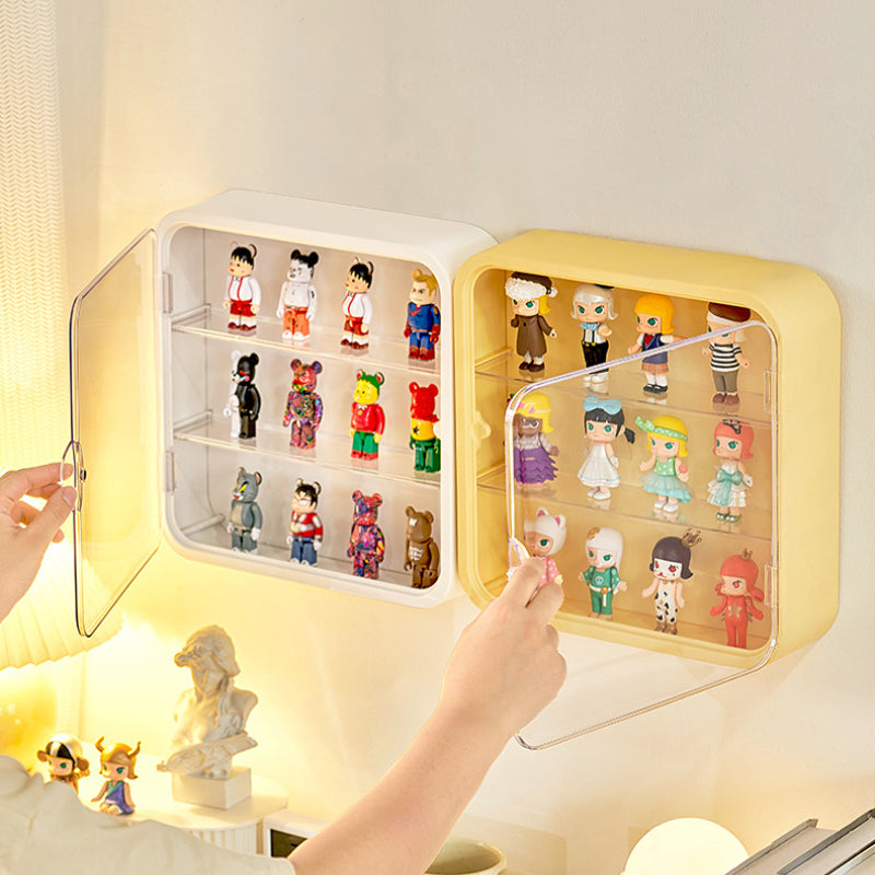 Wall-Mounted 3-Tier Figurine Display Box