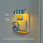 Light Switch Display Panel with Rechargeable Sensor Light
