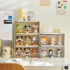 Desktop Storage Drawers with Figurine Display Box