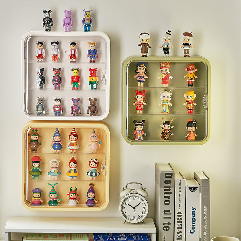 Wall-Mounted 3-Tier Figurine Display Box