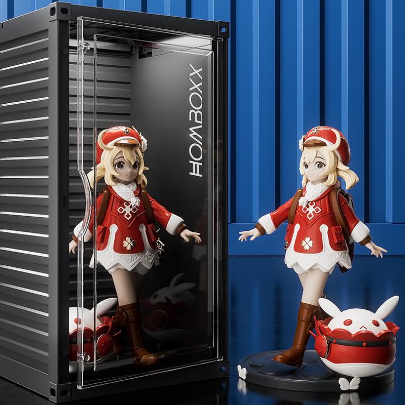 Mini Shipping Container Figurines Display Box