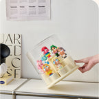 Acrylic Rotating Figurine Display Box with Customizable Base