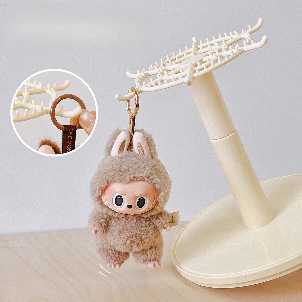 Rotating Hanging Display Rack with Cover