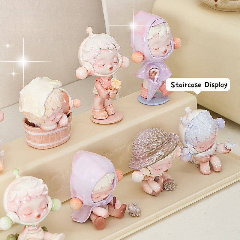 Transparent Figurine Two-Tiered Acrylic Display Box