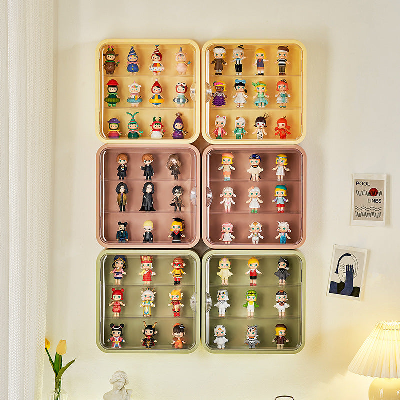 Wall-Mounted 3-Tier Figurine Display Box