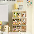 Desktop Storage Drawers with Figurine Display Box