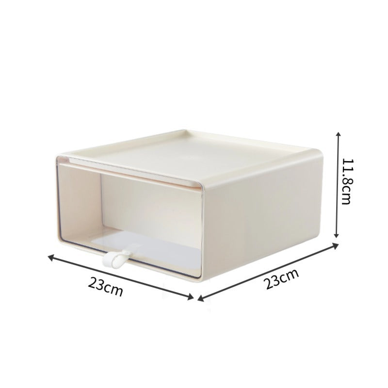 Desktop Storage Drawers with Figurine Display Box
