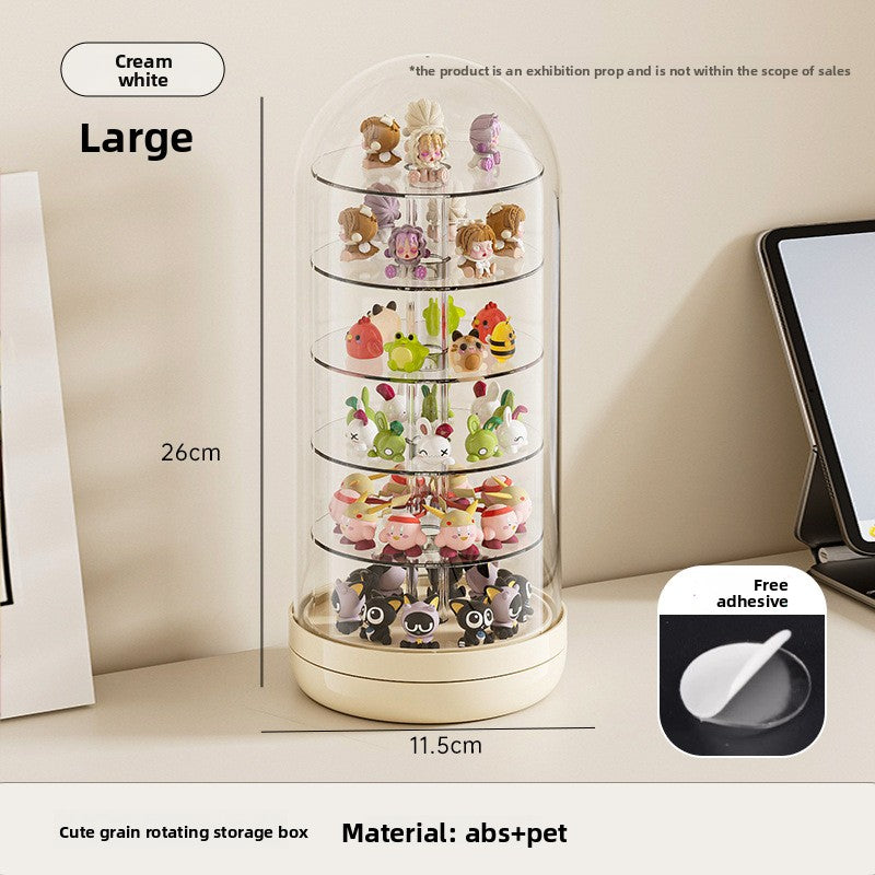 Mini Figurines Rotating Display Box with Lid