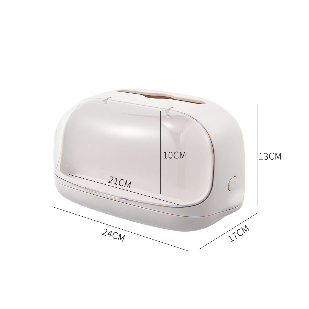Display-Tissue Box with Support Spring