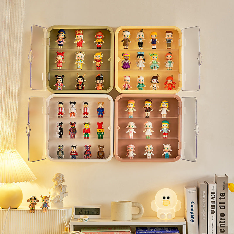Wall-Mounted 3-Tier Figurine Display Box