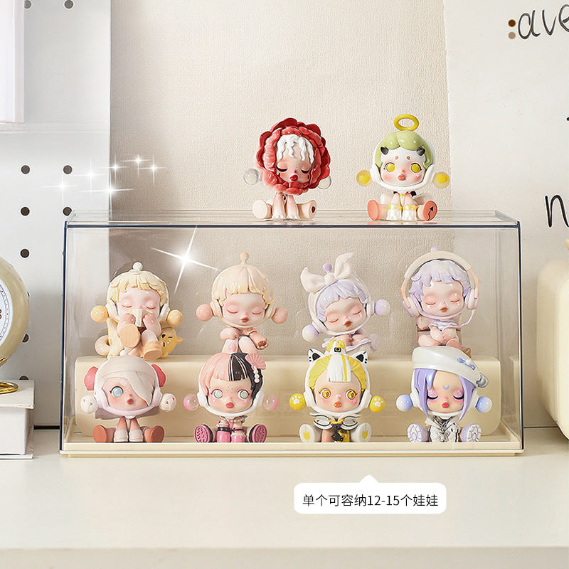 Transparent Figurine Two-Tiered Acrylic Display Box