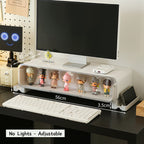 Adjustable Monitor Riser Figurine Display Drawer
