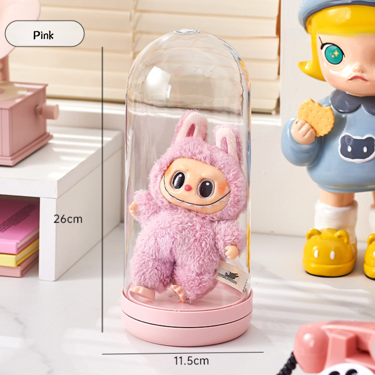 Mini Figurines Rotating Display Box with Lid