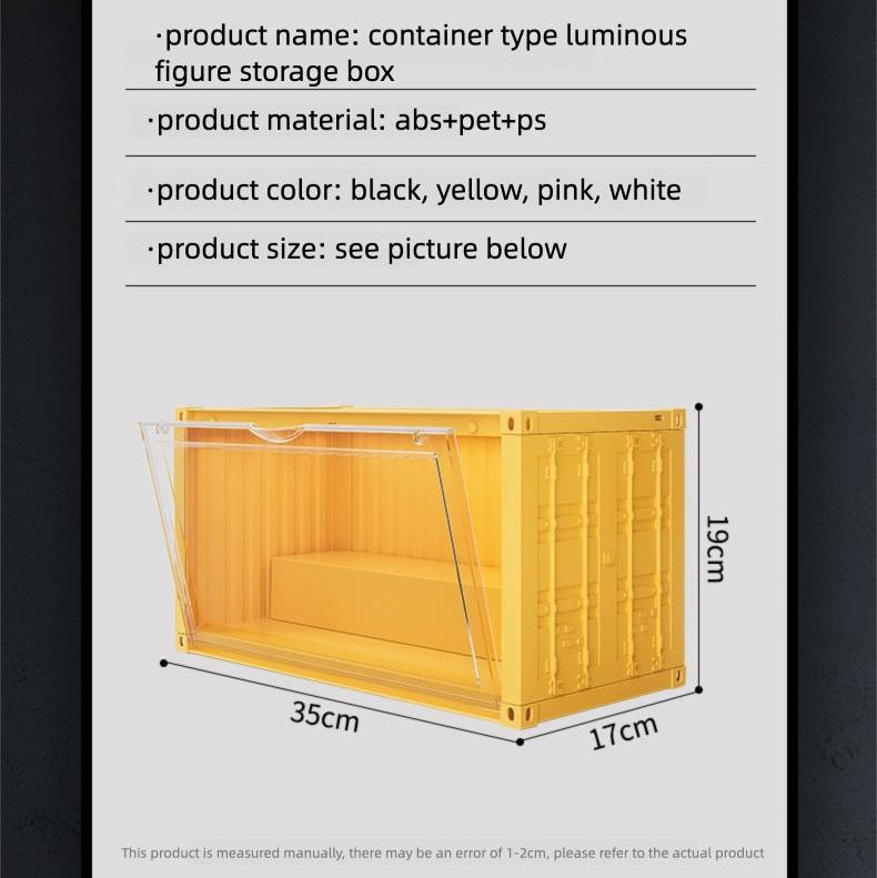Mini Shipping Container Figurines Display Box