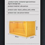 Mini Shipping Container Figurines Display Box