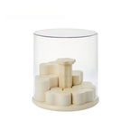 Acrylic Rotating Figurine Display Box with Customizable Base
