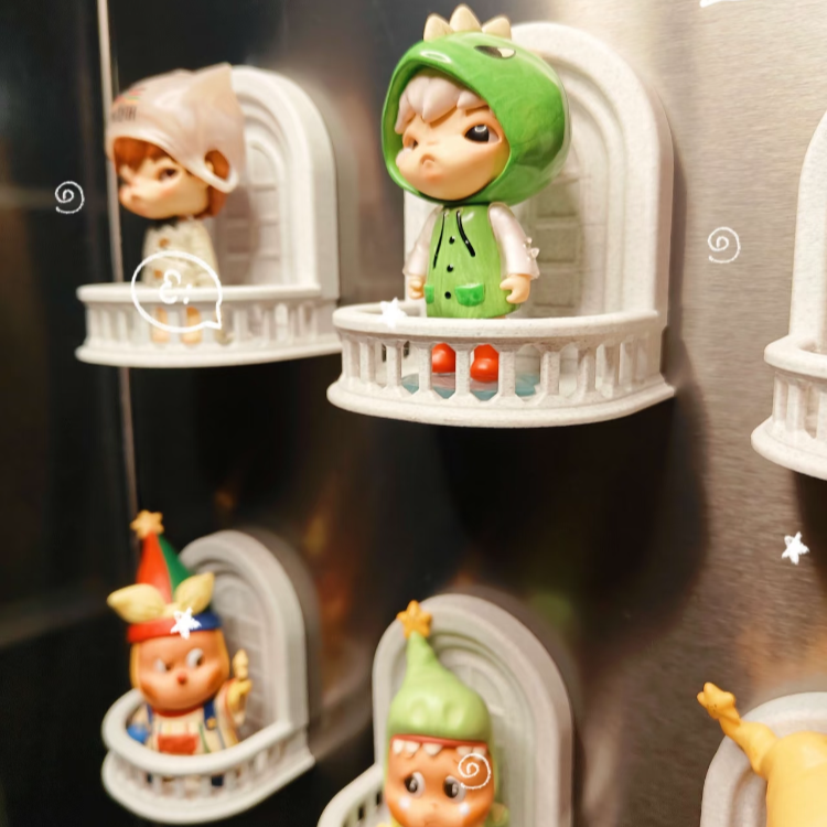 3D-Print Balcony Display Fridge Magnets (Set of 2)