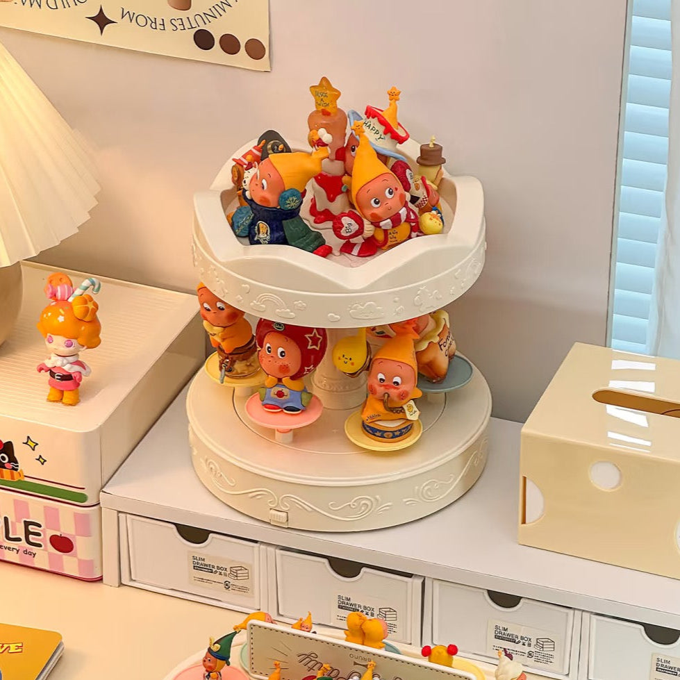 Rotating Carousel Display Case with Music