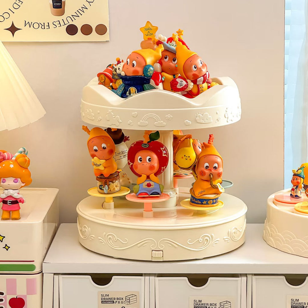 Rotating Carousel Display Case with Music