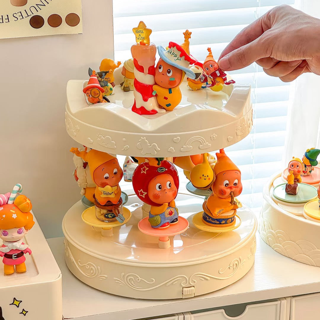 Rotating Carousel Display Case with Music