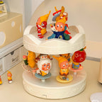 Rotating Carousel Display Case with Music