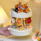 Rotating Carousel Display Case with Music