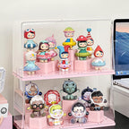 Figurines Storage Display Box with DIY Base Blocks