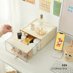 Desktop Storage Drawers with Figurine Display Box