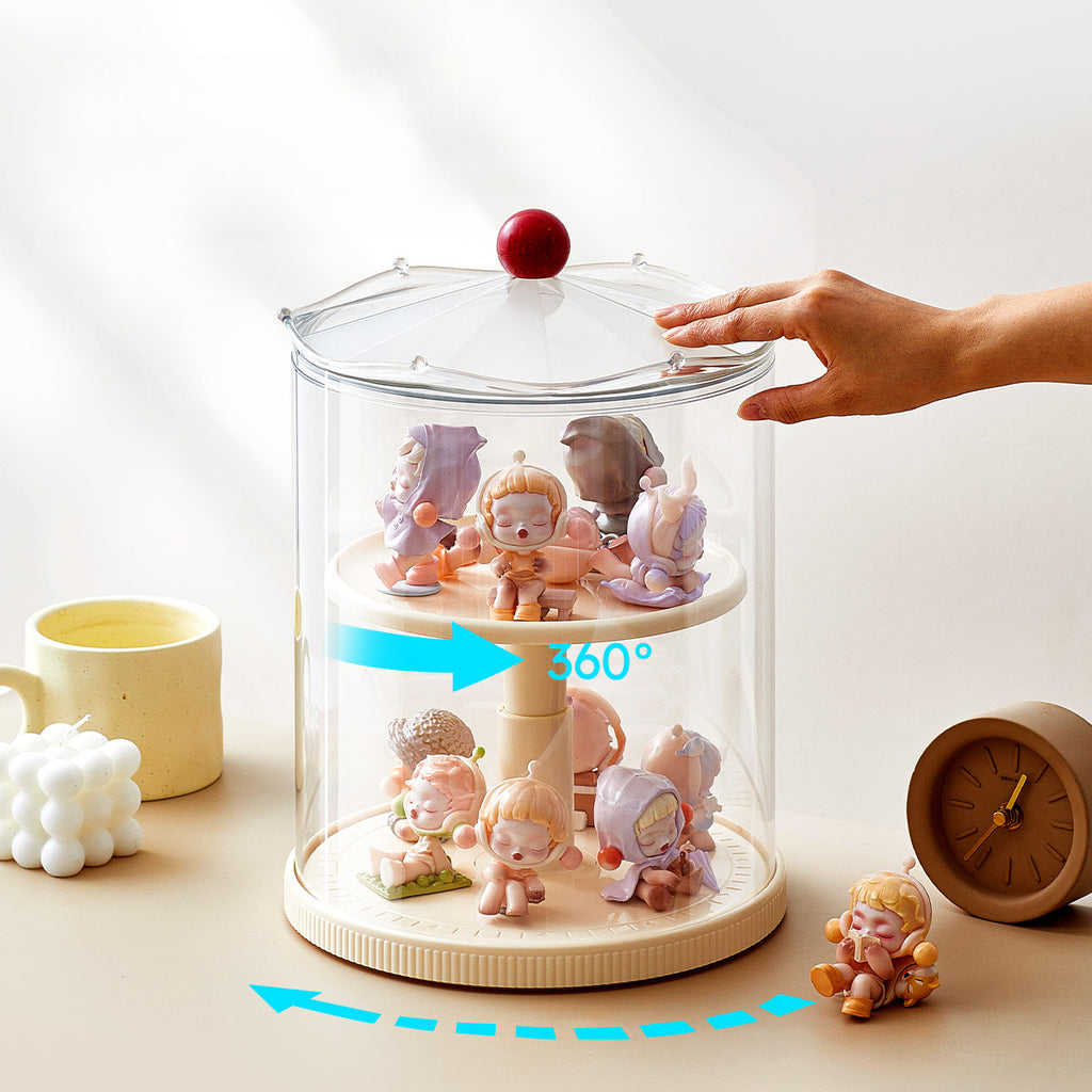 Height Adjustable Rotating Display Box