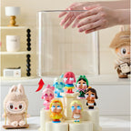 Acrylic Rotating Figurine Display Box with Customizable Base