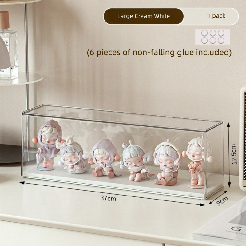 Transparent Figurine Two-Tiered Acrylic Display Box