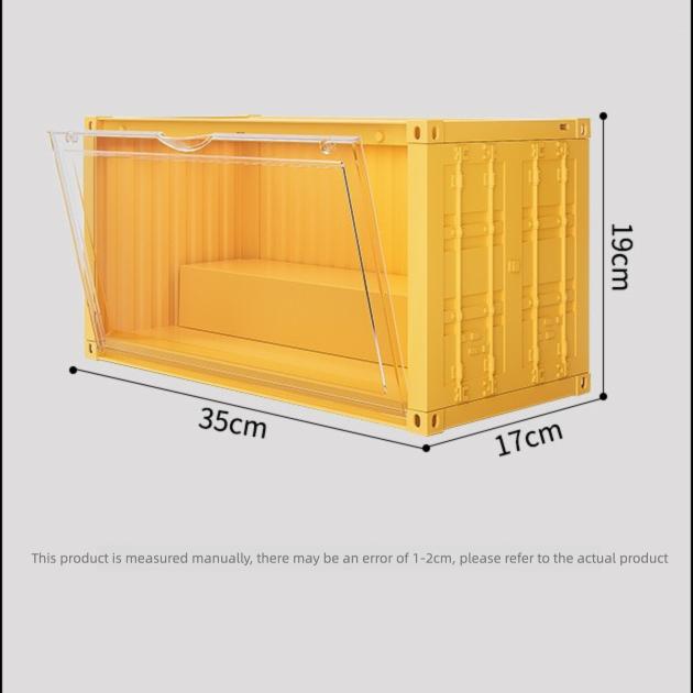 Mini Shipping Container Figurines Display Box