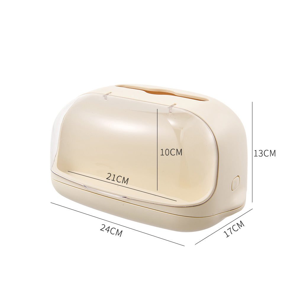Display-Tissue Box with Support Spring
