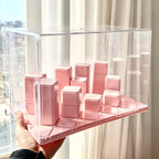 Figurines Storage Display Box with DIY Base Blocks