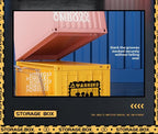 Mini Shipping Container Figurines Display Box