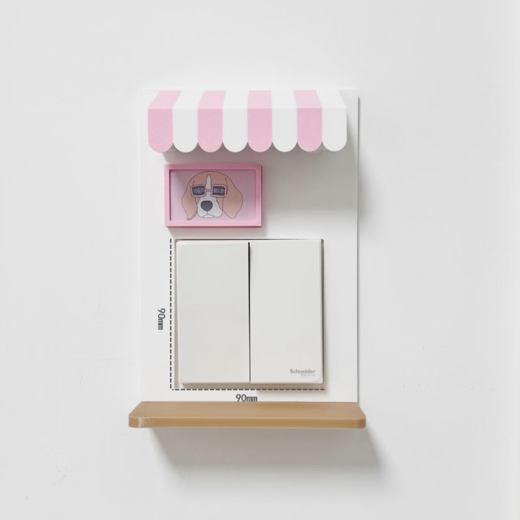 Light Switch Display Panel with Rechargeable Sensor Light
