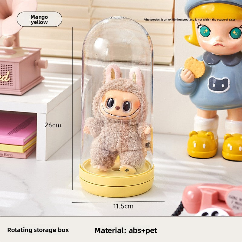 Mini Figurines Rotating Display Box with Lid