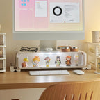 Adjustable Monitor Riser Figurine Display Drawer