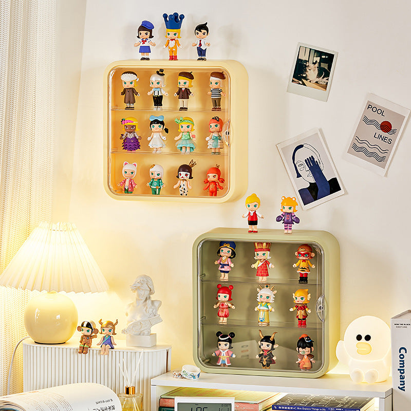 Wall-Mounted 3-Tier Figurine Display Box
