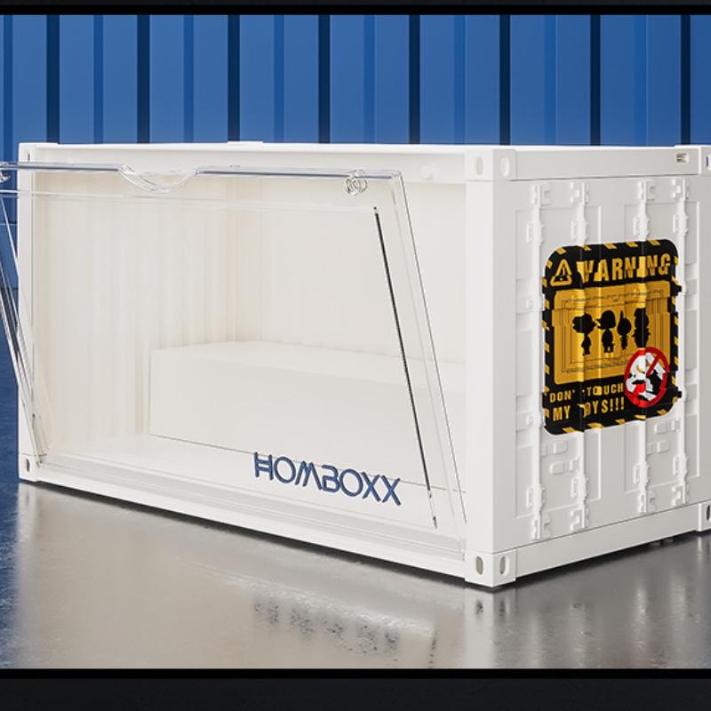 Mini Shipping Container Figurines Display Box