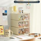 Desktop Storage Drawers with Figurine Display Box