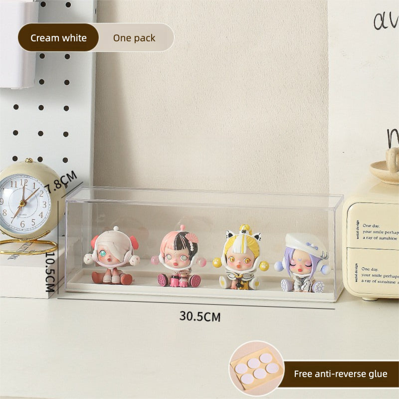 Transparent Figurine Two-Tiered Acrylic Display Box